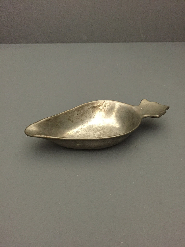 Antique Pewter Pap Boat