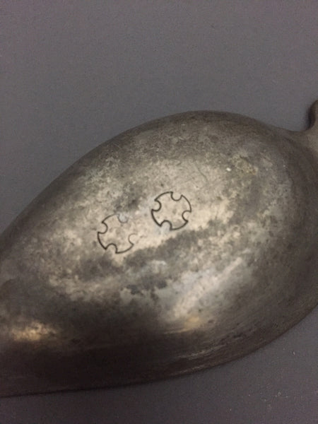 Antique Pewter Pap Boat