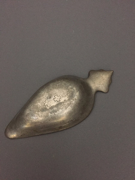 Antique Pewter Pap Boat