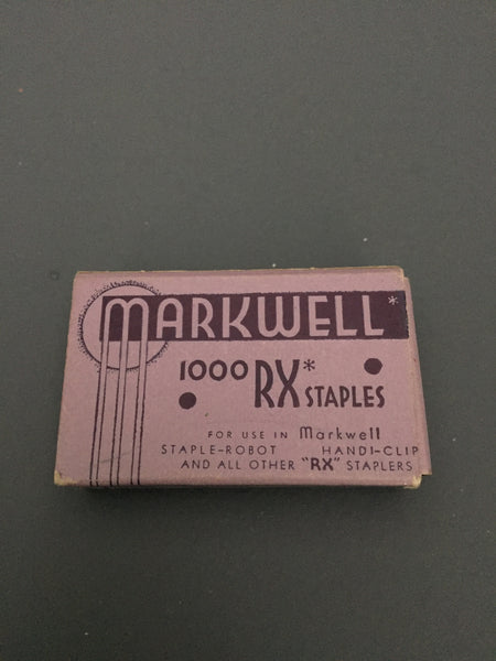 Vintage Markwell Staples -Purple Box