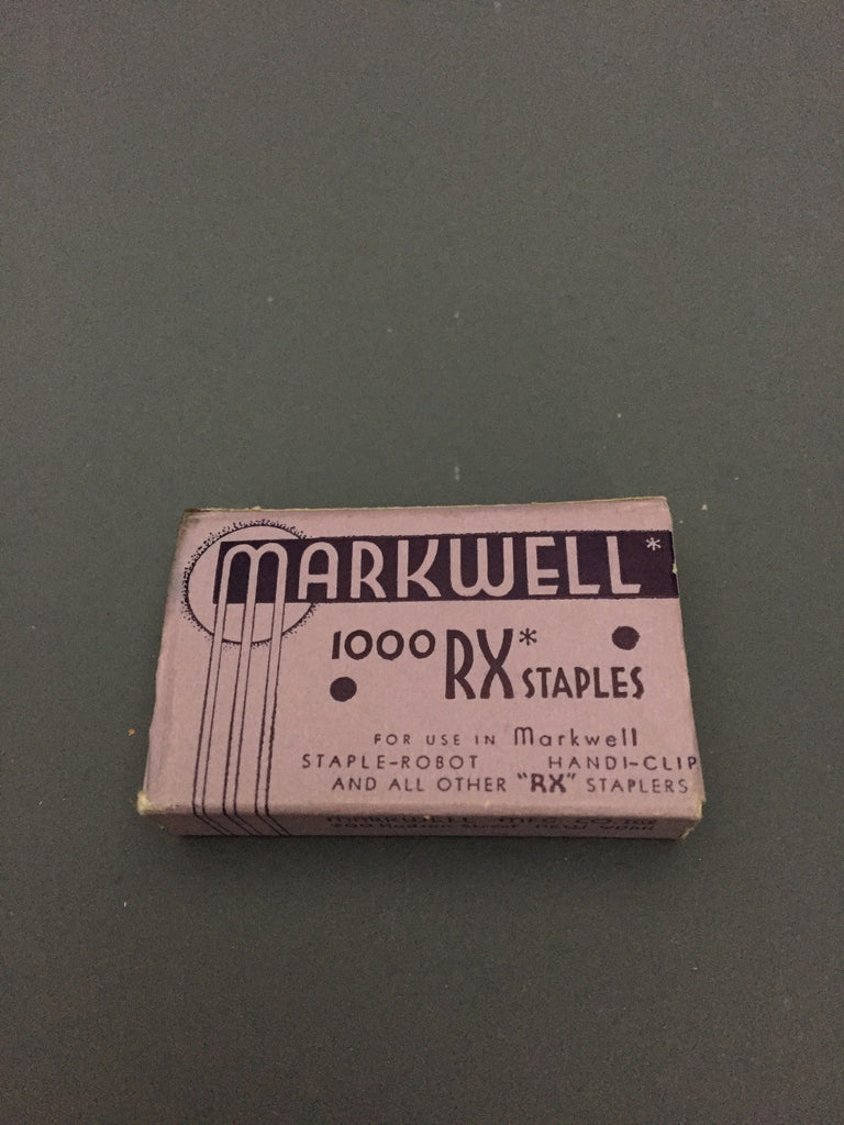 Vintage Markwell Staples -Purple Box