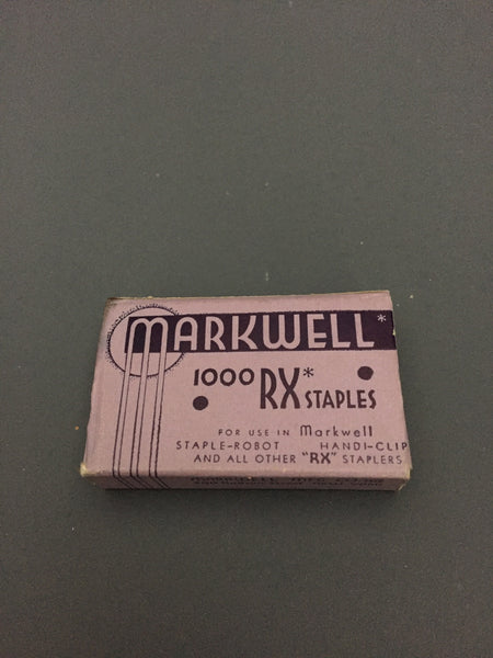 Vintage Markwell Staples -Purple Box
