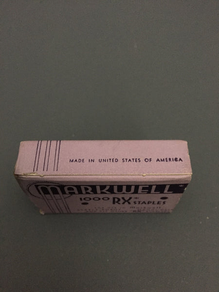 Vintage Markwell Staples -Purple Box