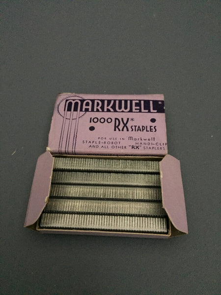 Vintage Markwell Staples -Purple Box