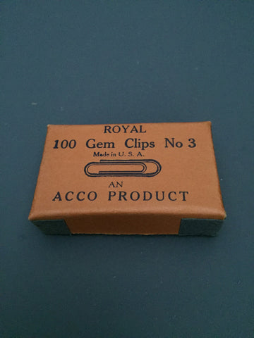 Vintage Royal 100 Gem Clips No. 3