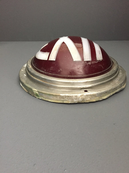 Antique Ruby Red Glass Exit Sign