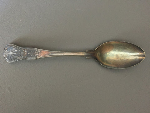 Vintage USN Engraved Silverplate Serving Spoon